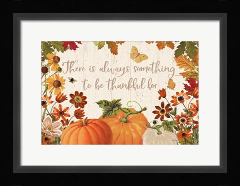 Framed Fall Garden I Print