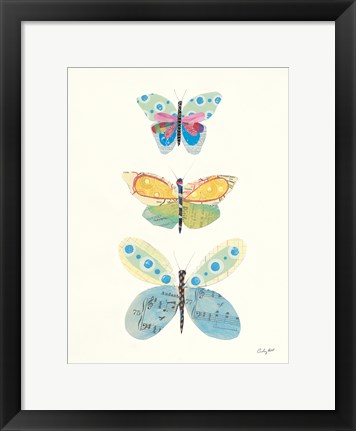 Framed Butterfly Charts IV Print
