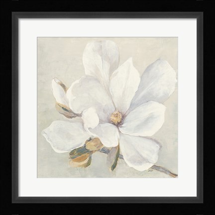 Framed Serene Magnolia Print