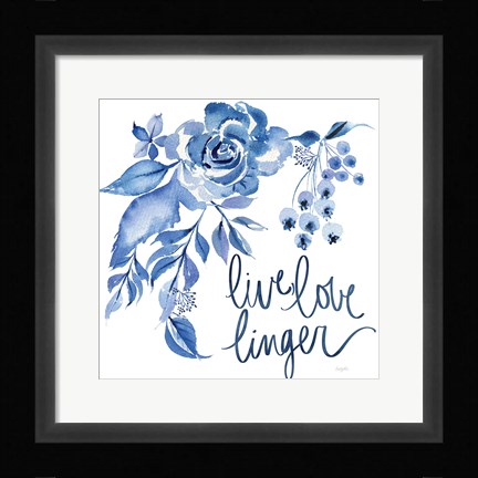 Framed Delft Delight I Print