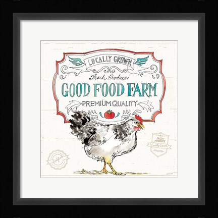 Framed Down on the Farm V Print