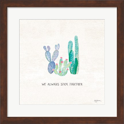 Framed Bohemian Cactus VI Print