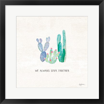 Framed Bohemian Cactus VI Print