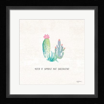 Framed Bohemian Cactus IX Print