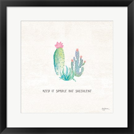 Framed Bohemian Cactus IX Print