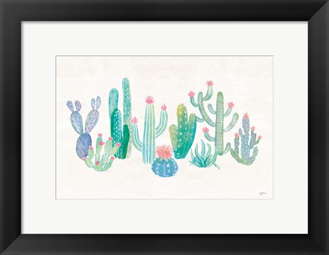 Framed Bohemian Cactus I Print
