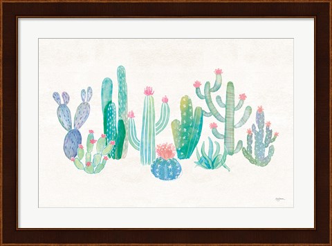 Framed Bohemian Cactus I Print