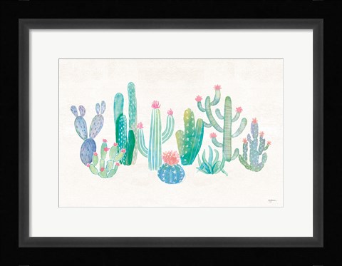 Framed Bohemian Cactus I Print
