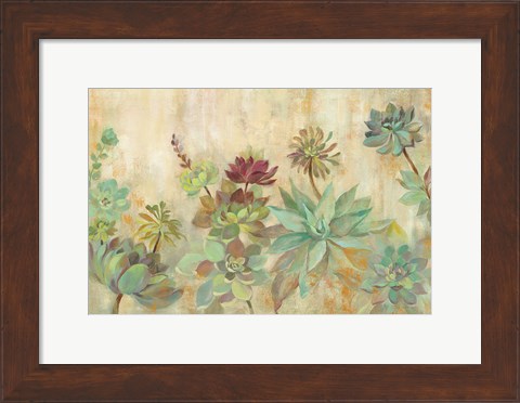 Framed Succulent Garden Print