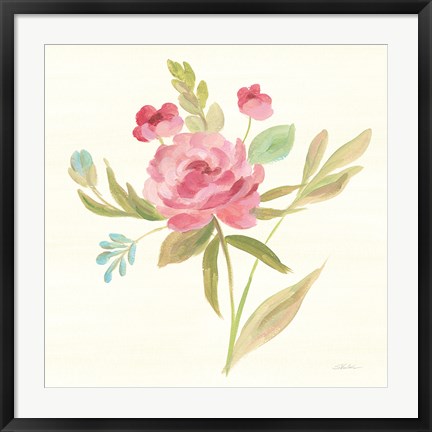 Framed Petals and Blossoms V Print