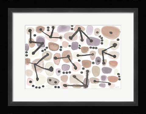 Framed Mid Century I Blush Print