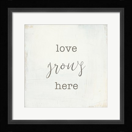 Framed Home Sweet Home III Script Print