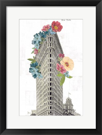 Framed Floral Flat Iron Print