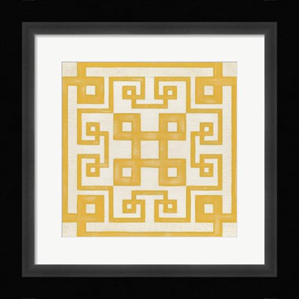 Framed Maze Motif II Print