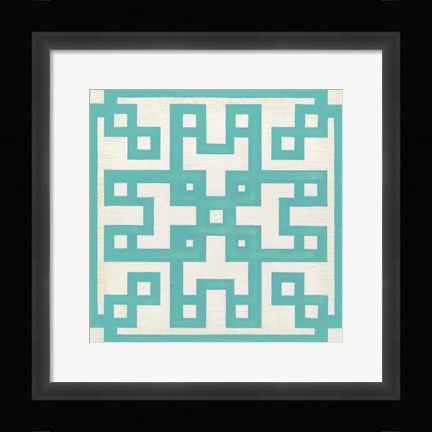 Framed Maze Motif III Print