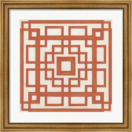 Framed Maze Motif IX Print