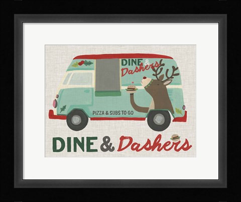 Framed Food Truck Holidays I Print