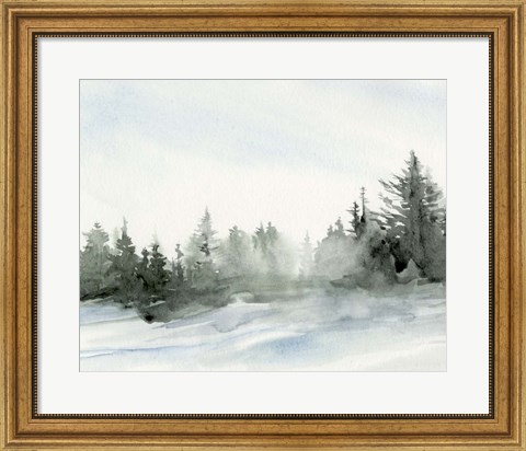 Framed Evergreens in the Distance I Print
