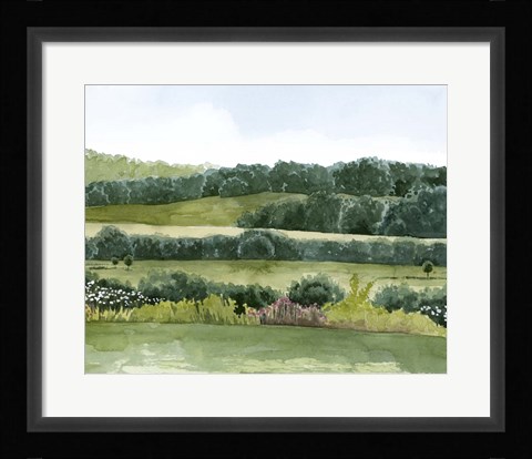 Framed Idyllic Sunday II Print