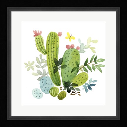 Framed Happy Cactus III Print