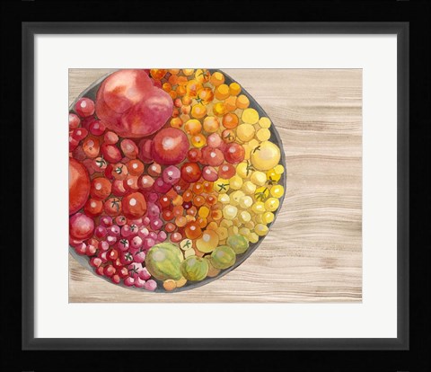 Framed Bowls of Fruit I Print