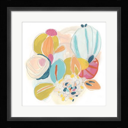 Framed Floral Vibe IV Print