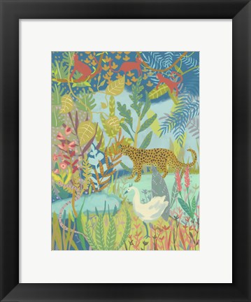 Framed Jungle Dreaming I Print