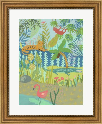 Framed Jungle Dreaming II Print