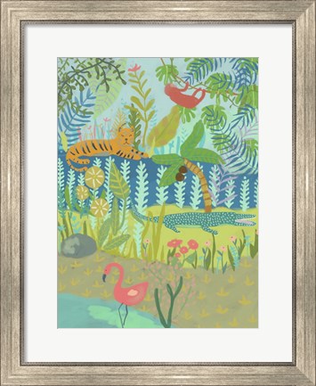 Framed Jungle Dreaming II Print