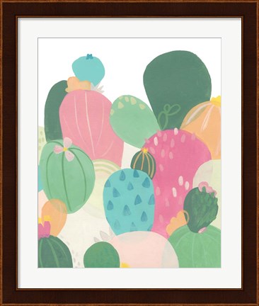 Framed Cactus Confetti II Print