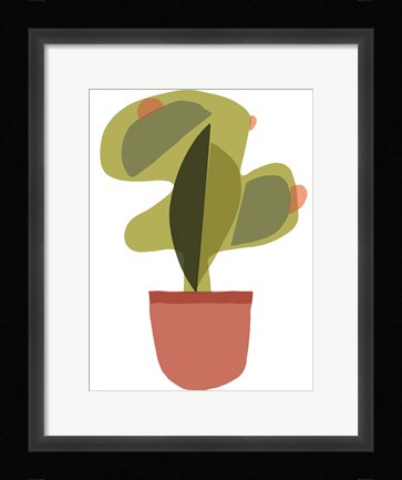 Framed Mod Cactus V Print