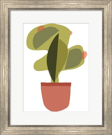 Framed Mod Cactus V Print