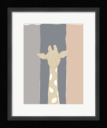 Framed Pastel Zoo II Print