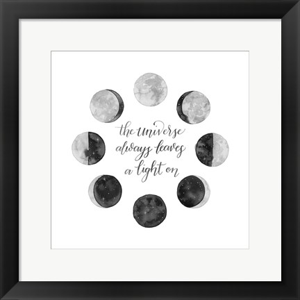 Framed Ode to the Moon I Print