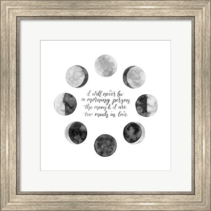 Framed Ode to the Moon II Print