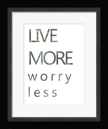 Framed Positive Mantra II Print