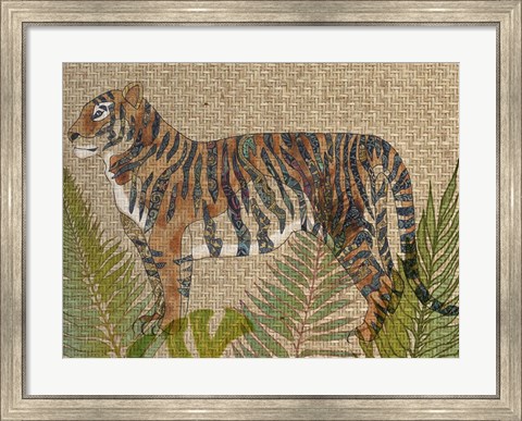Framed Rattan Jungle II Print
