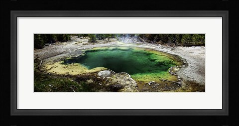 Framed West Thumb Emerald Pool Print