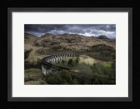 Framed Old Train Route Print