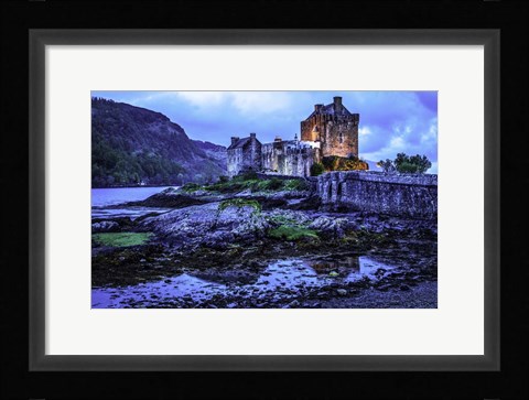 Framed Fairytale Castle Twilight 2 Print