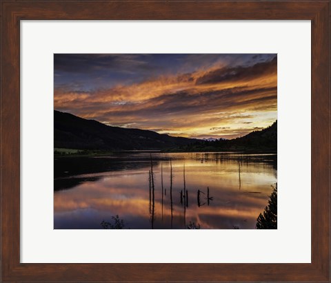 Framed Red Hills Sunset Print
