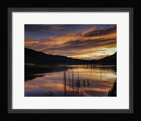 Framed Red Hills Sunset Print