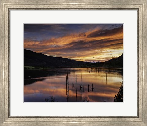 Framed Red Hills Sunset Print