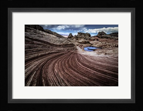 Framed White Pocket 2 Print