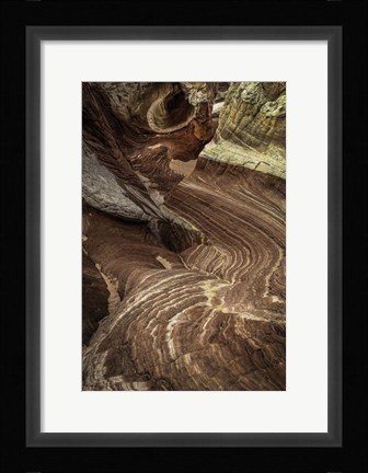Framed White Pocket 3 Print