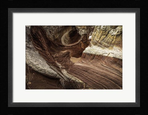 Framed White Pocket 5 Print
