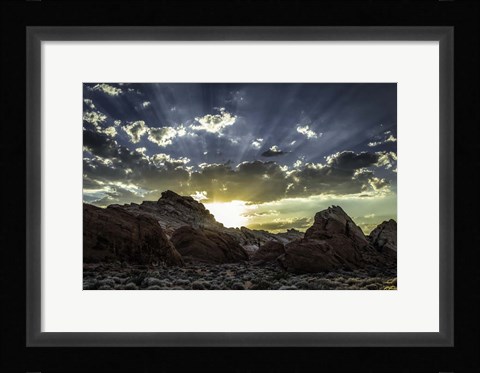 Framed Valley Of Fire 3 Print
