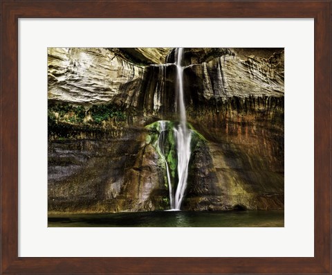 Framed Calf Creek Falls Crop Print