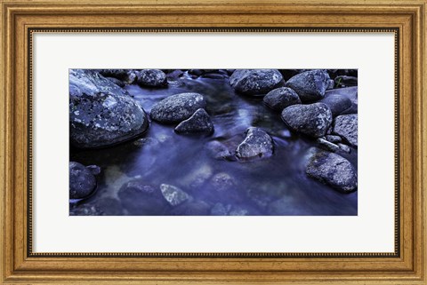 Framed River Rocks 2 Print