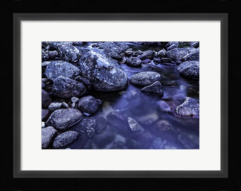Framed River Rocks 3 Print